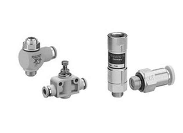 válvulas de comando de débito e bloqueio Aventics