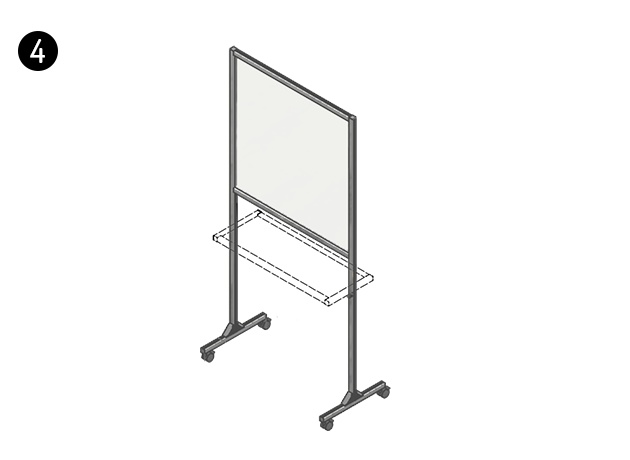 BIOMBO MINI SIMPLES COM RODAS