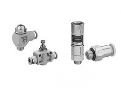 válvulas de comando de débito e bloqueio Aventics