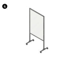 BIOMBO MAXI SIMPLES COM RODAS