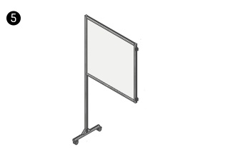 BIOMBO MINI DE EXTENSÃO COM RODAS